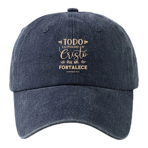 Christian Faith Washed Baseball Cap