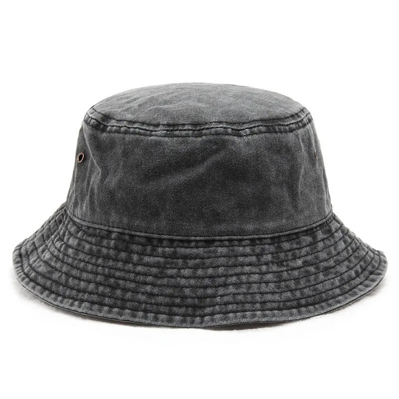 Vintage Washed Denim Bucket Hat