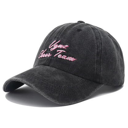 Vintage Letter Embroidered Dad Baseball Cap