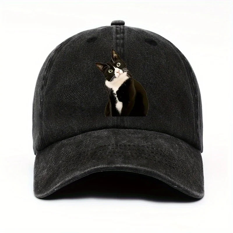 Fun Cat Print Travel Baseball Cap