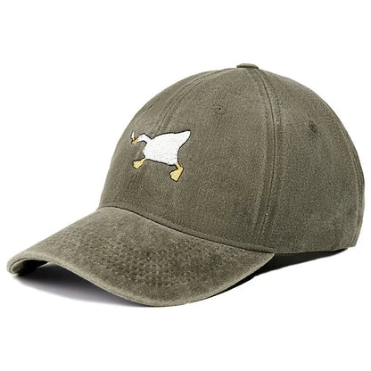 Goose Pattern Embroidered Urban Style Baseball Cap