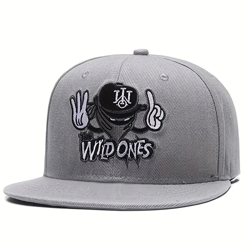 Retro Embroidered Unisex Streetwear Hip-Hop Snapback Cap