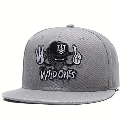 Retro Embroidered Unisex Streetwear Hip-Hop Snapback Cap