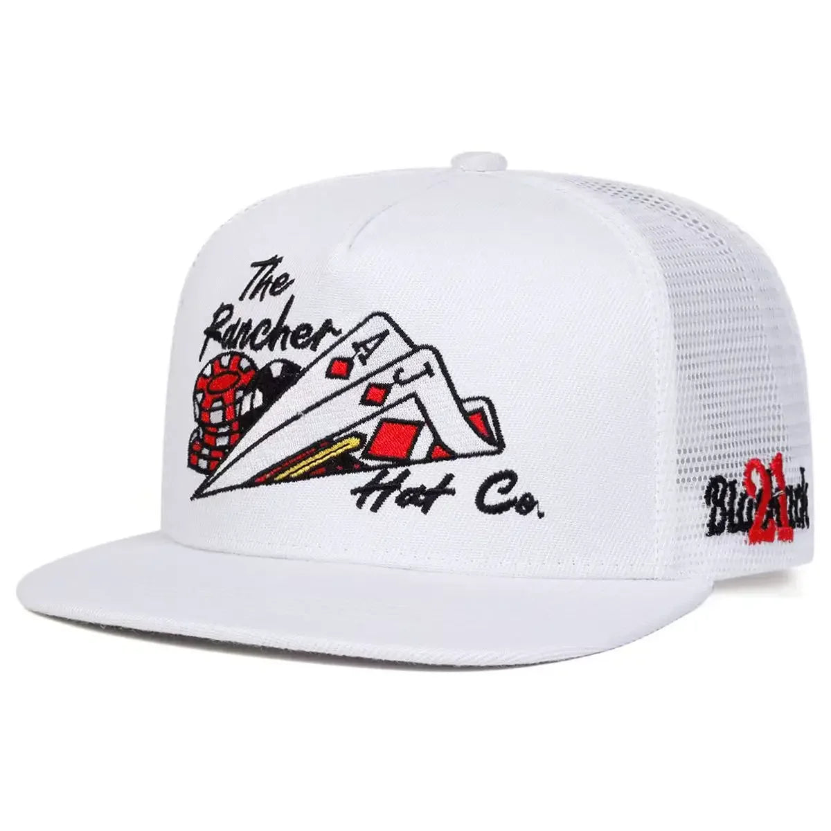 Poker Embroidery Sports Casual Snapback Cap