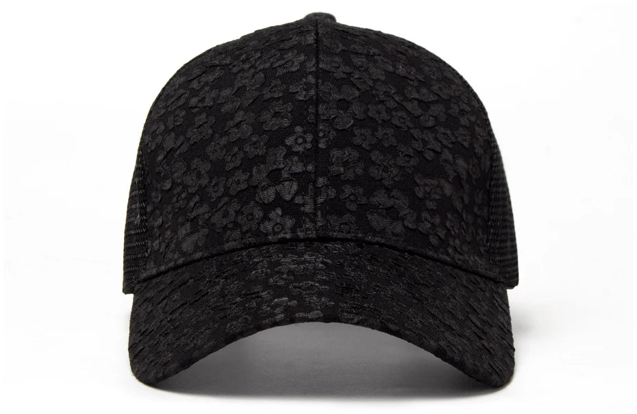 New Print Mesh Caps Fashion Women Baseball Cap