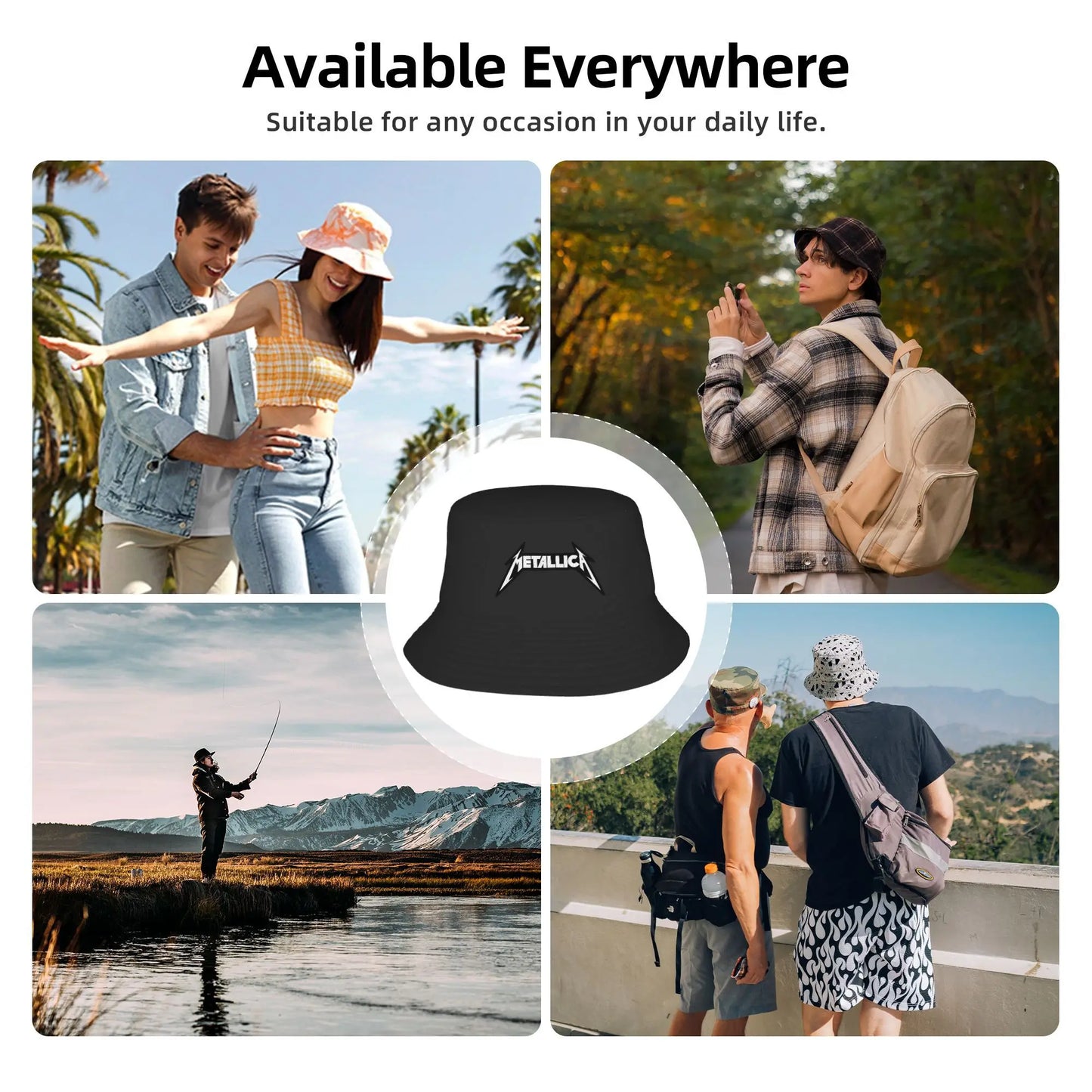 Metallicas Heavy Metal Music Bucket Hat