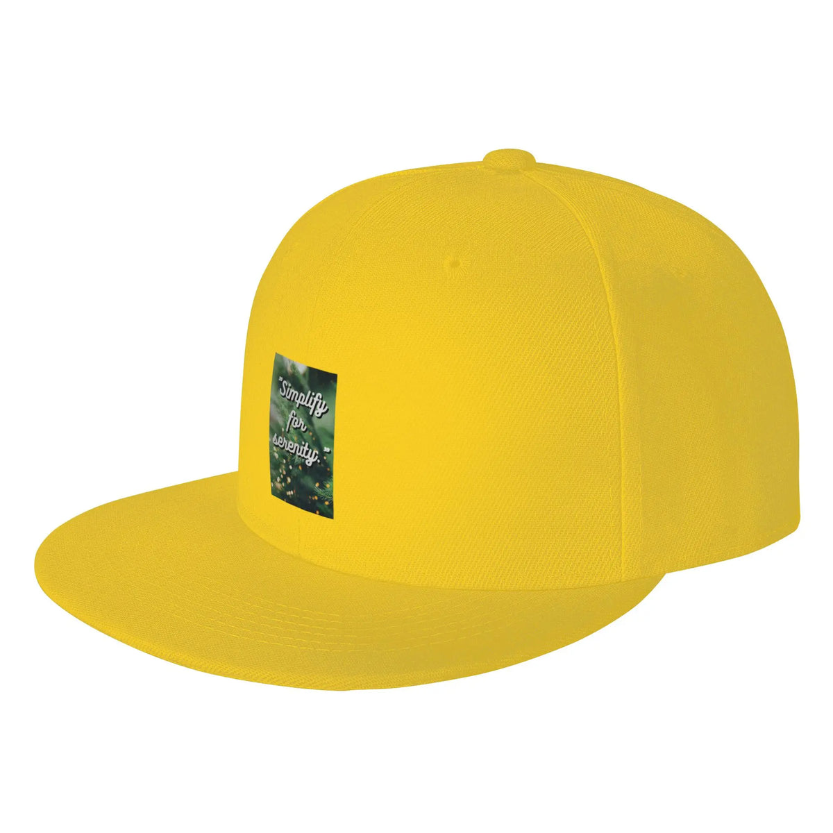 Simplify For Serenity Minimalist Quote Snapback Cap