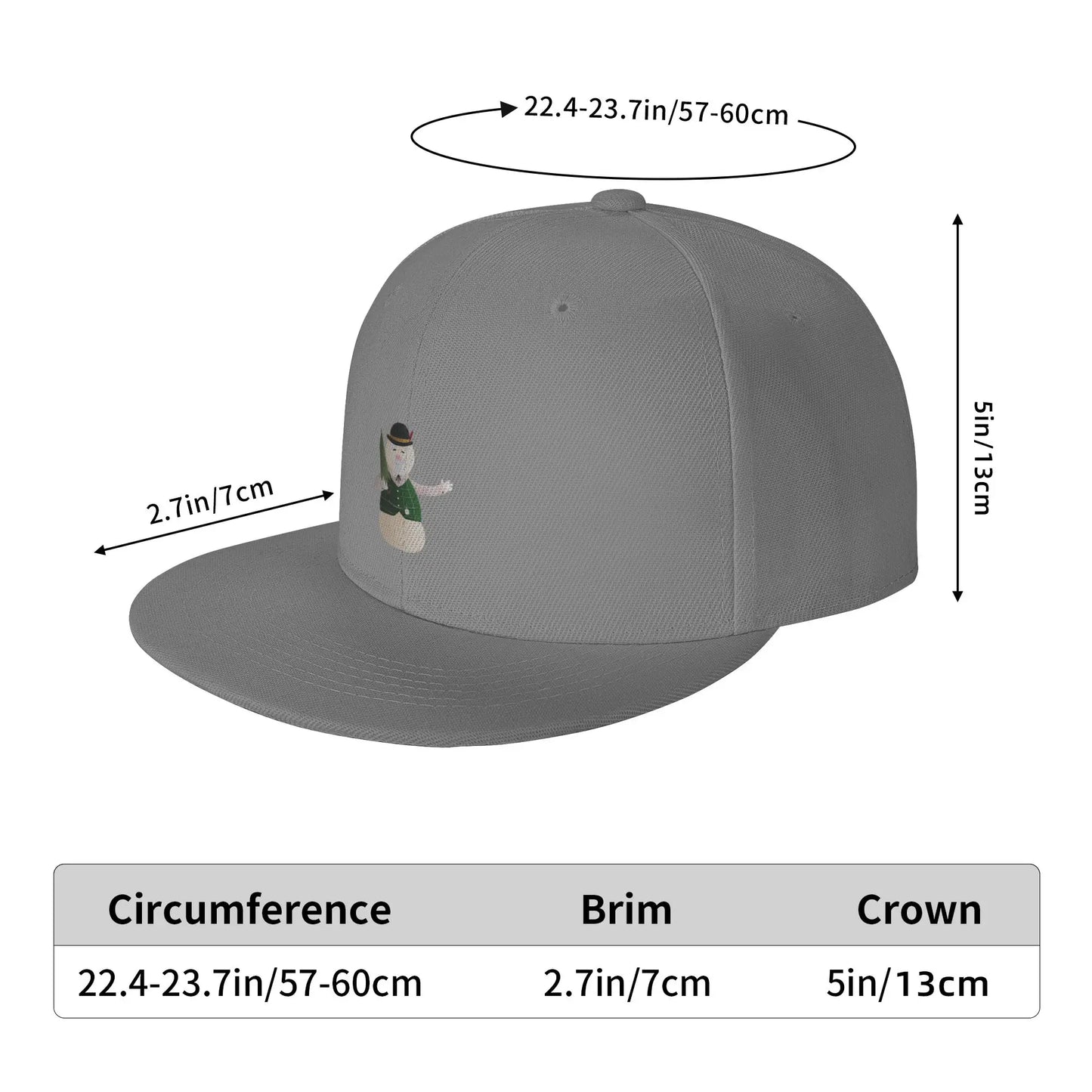 Fashion Sam The Snowman Snapback Cap