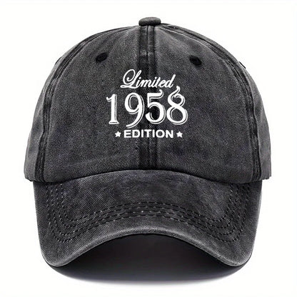 49.73 Meter Washed Letter Baseball Cap