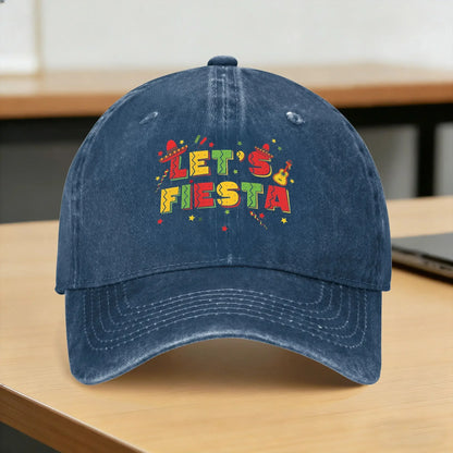 Let's Party Fiesta Summer Print Trucker Baseball Cap