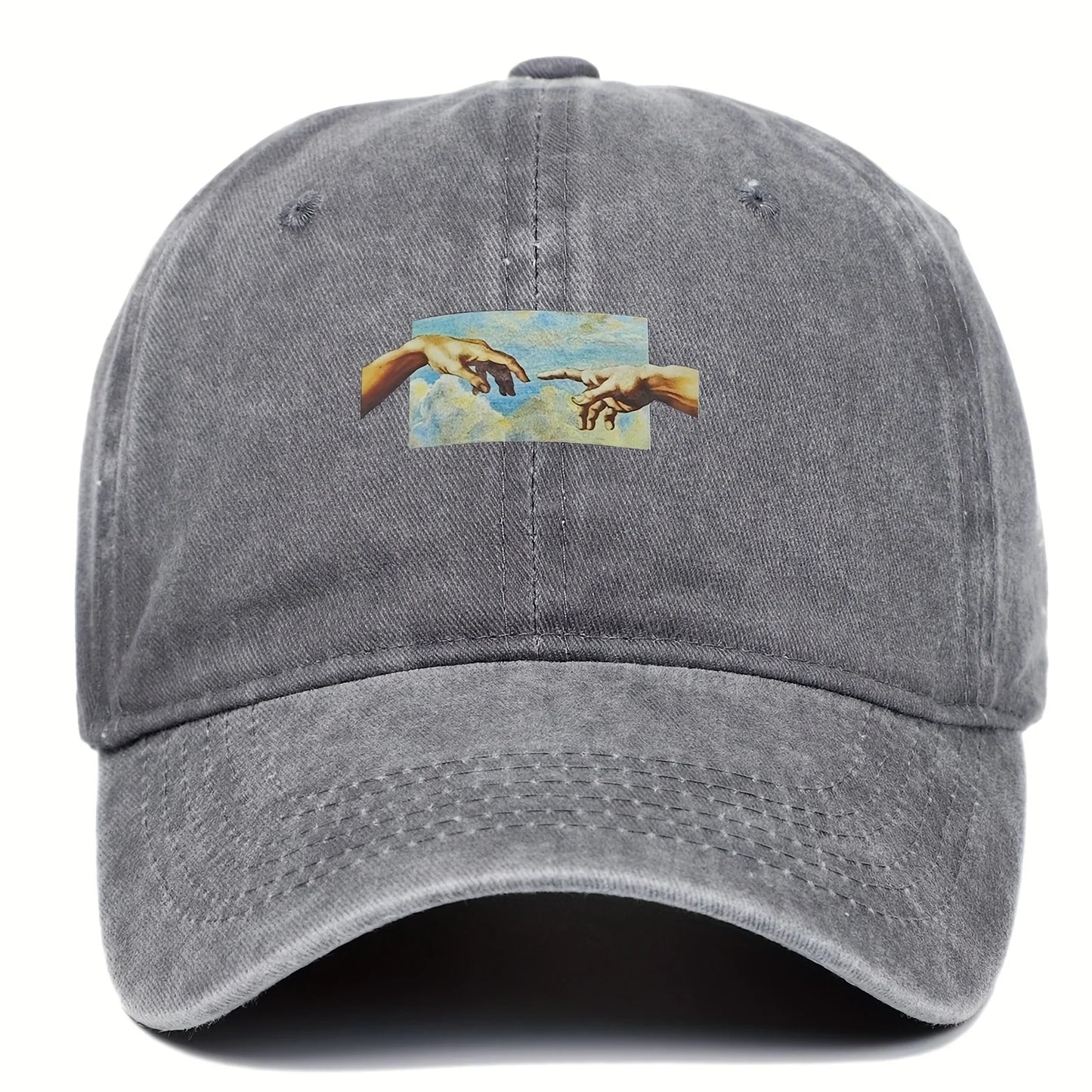 Vintage Printed Baseball Cap Vintage And Versatile For Both Men And Women Daily Casual And Fashionable Curved Brim Hat