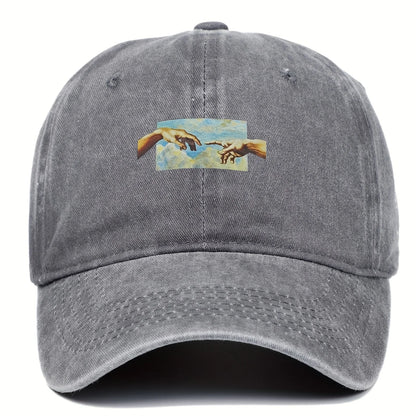 Vintage Printed Baseball Cap Vintage And Versatile For Both Men And Women Daily Casual And Fashionable Curved Brim Hat