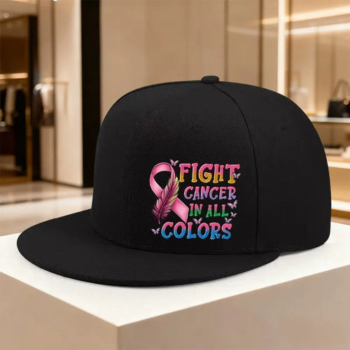 Fight Cancer Ribbon Snapback Cap