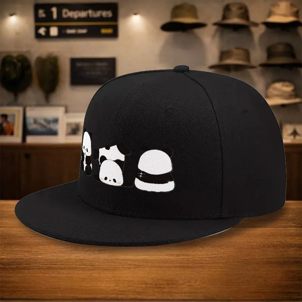 Cute Panda Group Snapback Cap