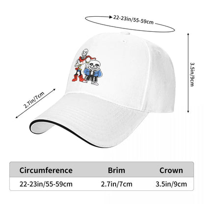 Undertale Sans Papyrus Graphic Gaming Baseball Cap