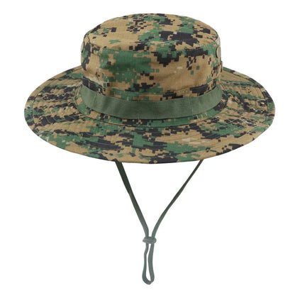Woodland Camouflage Tactical Outdoor Boonie Bucket Hat