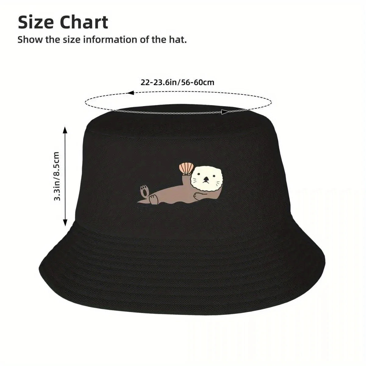 Cute Sea Otter Outdoor Bucket Hat