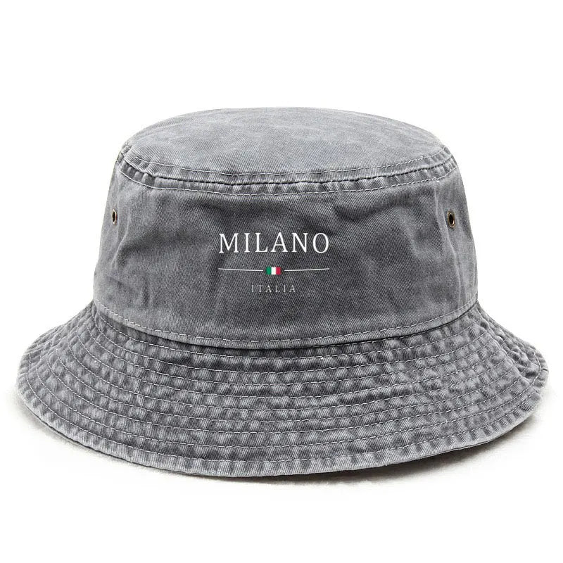 Milano Washed Cotton Bucket Hat Football Fan Style