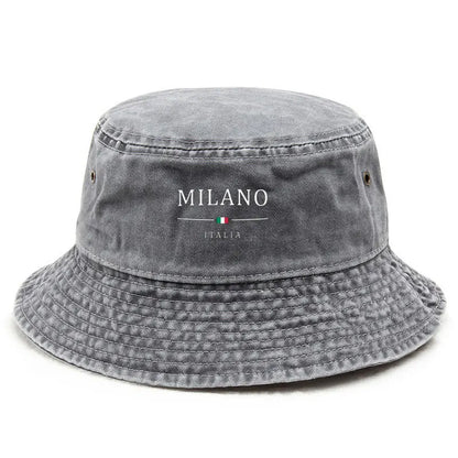 Milano Washed Cotton Bucket Hat Football Fan Style