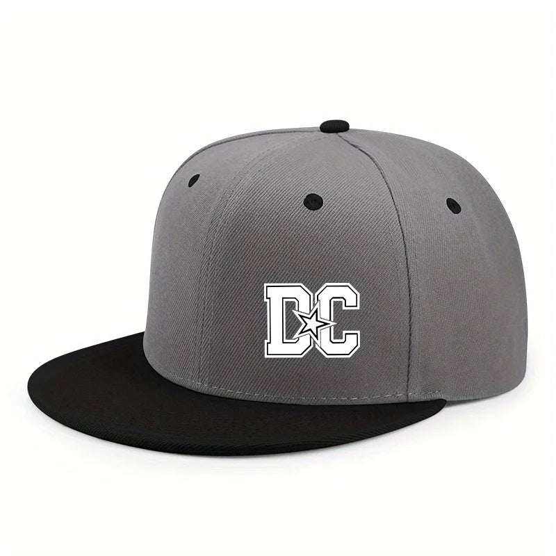 Letter Print Streetwear Adjustable Hip-Hop Snapback Cap