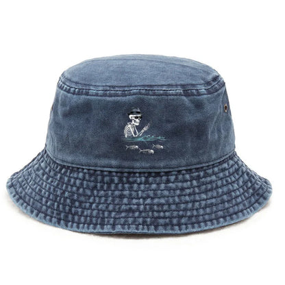 Cotton Washed Bucket Hat Vintage Fishing Hat For Men Women