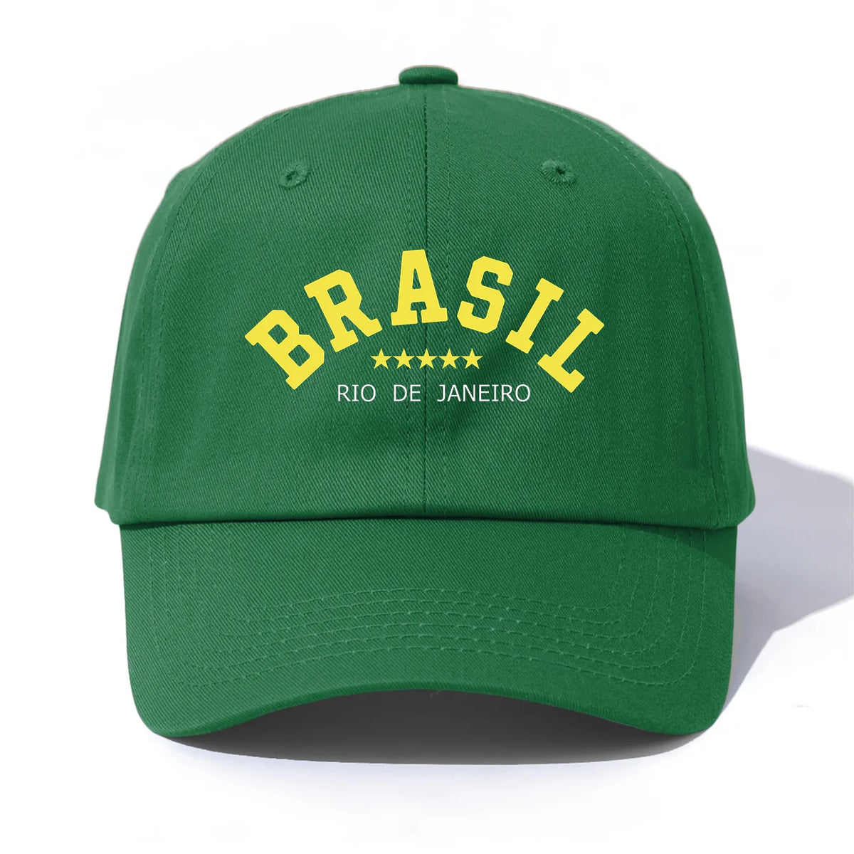 Brasil Retro Print Adjustable Baseball Cap