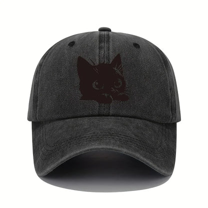 Little Black Cat Retro Baseball Cap