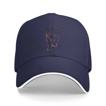Black Cats Outline Baseball Cap
