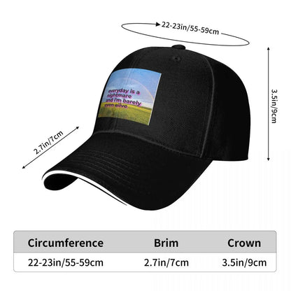 Inspirational Quote Low Profile Unstructured Baseball Cap