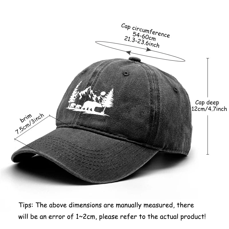 Forest Mountain Vintage Baseball Cap