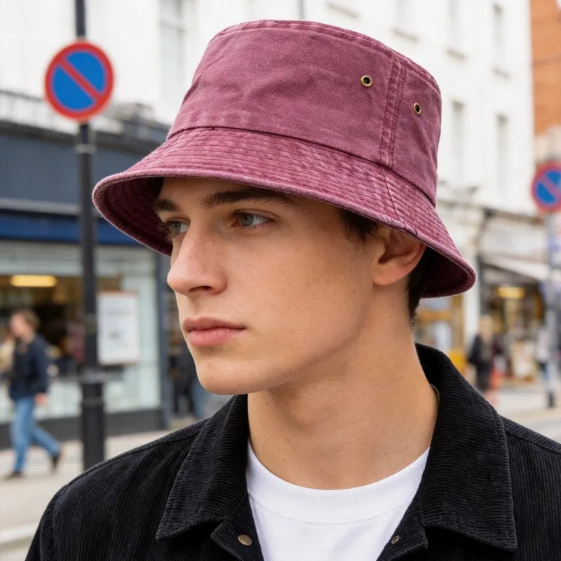 Vintage Washed Style Bucket Hats