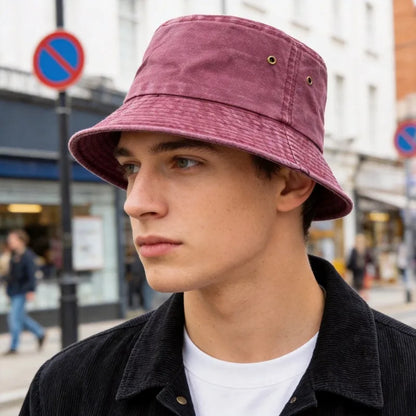 Vintage Washed Style Bucket Hats