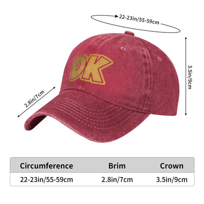 Donkey Kong Vintage Print Baseball Cap