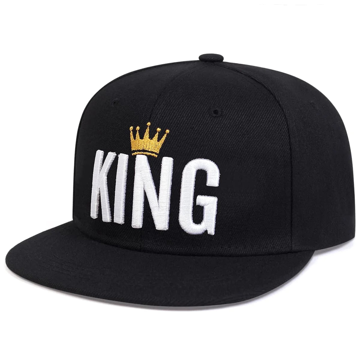 King Crown Embroidered Hip-Hop Snapback Cap