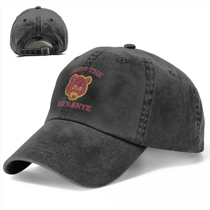 Old Kanye Bear Distressed Baseball Cap