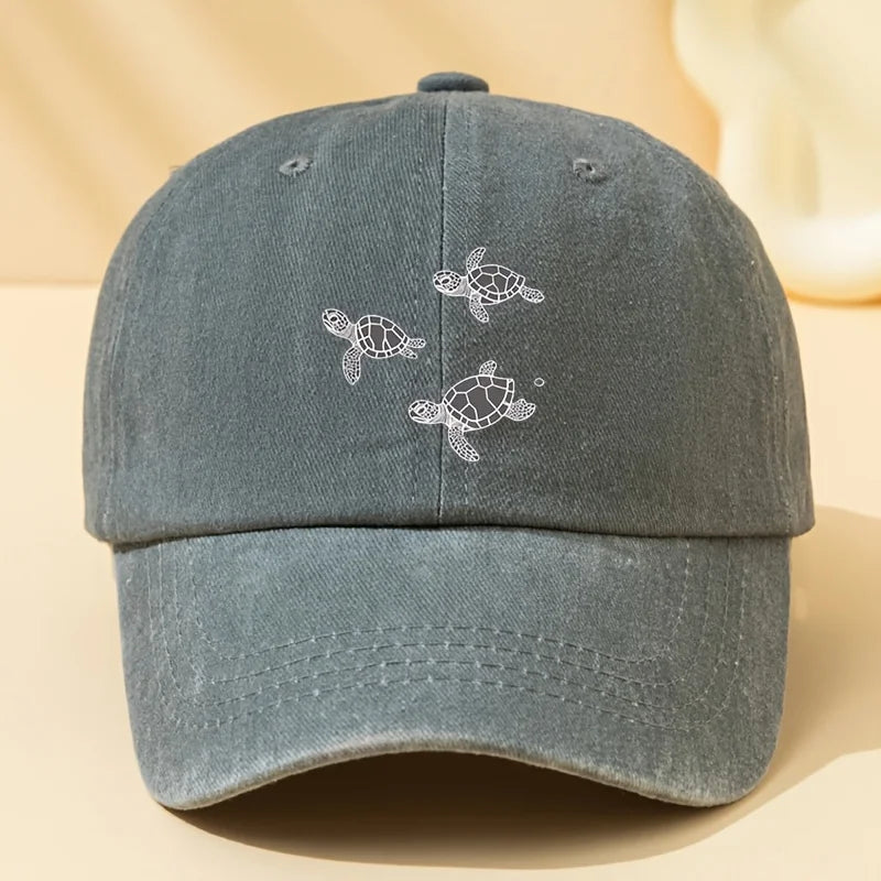 Turtle Print Outdoor Duckbill Baseball Cap