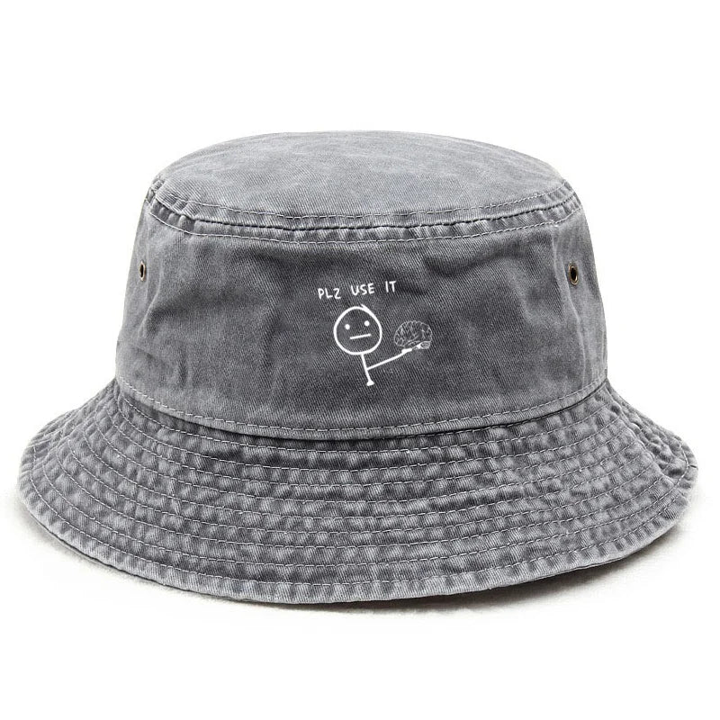 Customize Cotton Washed Bucket Hat Vintage Fishing Hat