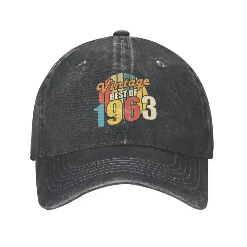 Best Of 1963 60th Birthday Vintage Baseball Cap