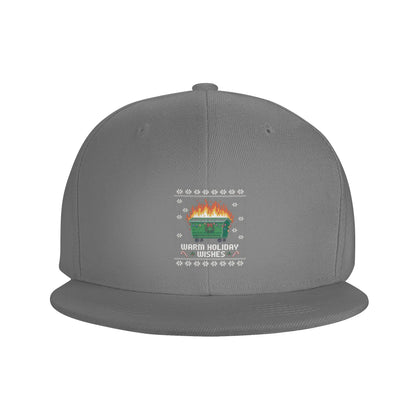 Warm Holiday Wishes Dumpster Fire Snapback Cap