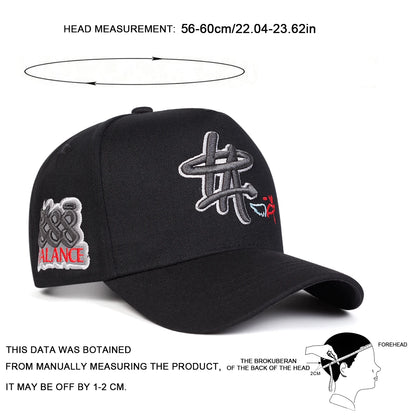 HA Letter Embroidery Outdoor Baseball Cap