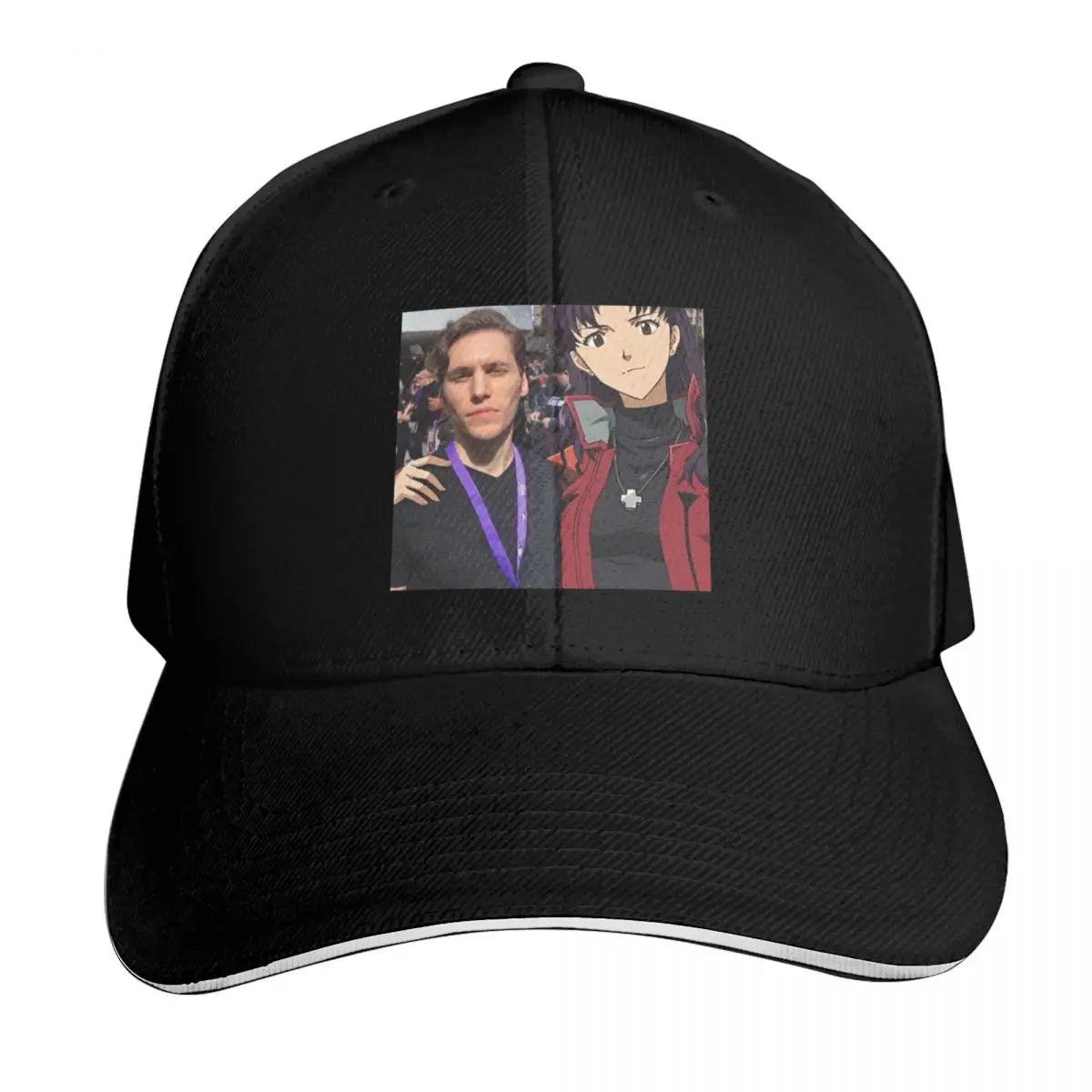 Jerma And Misato Embroidered Vintage Baseball Cap