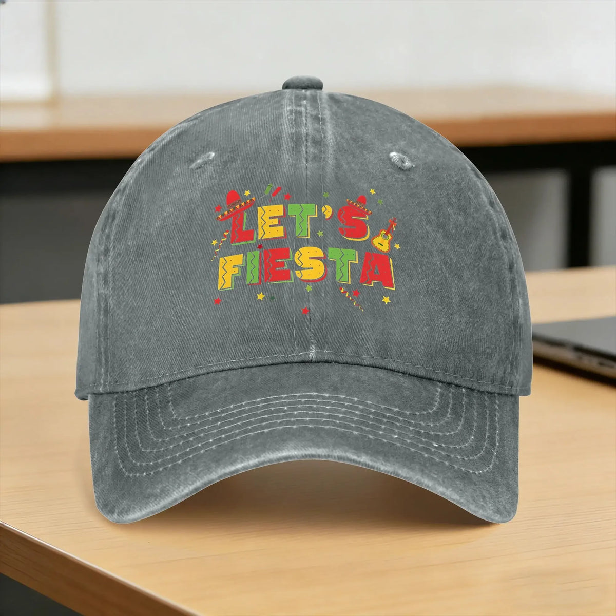 Let's Party Fiesta Summer Print Trucker Baseball Cap