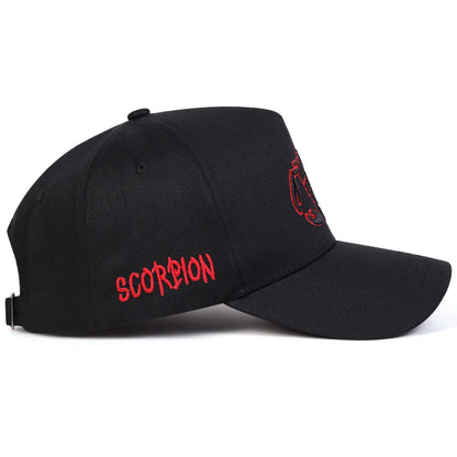 Unisex Scorpion Embroidery Baseball Caps Spring Autumn Outdoor