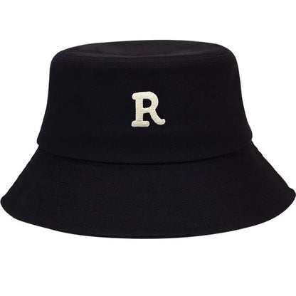 Embroidered Cotton Streetwear Bucket Hat