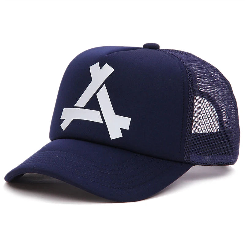 Unisex A Letter Printing Baseball Net Caps Hip Hop Cap
