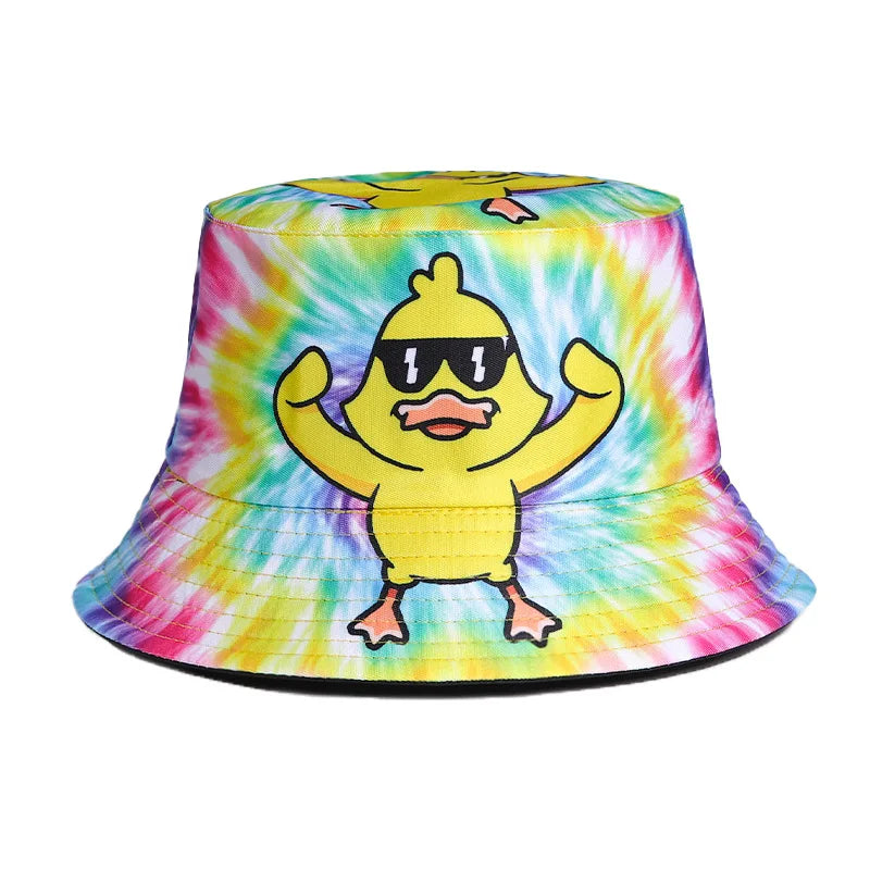 1pc Trendy Printed Double Sided Bucket Hat