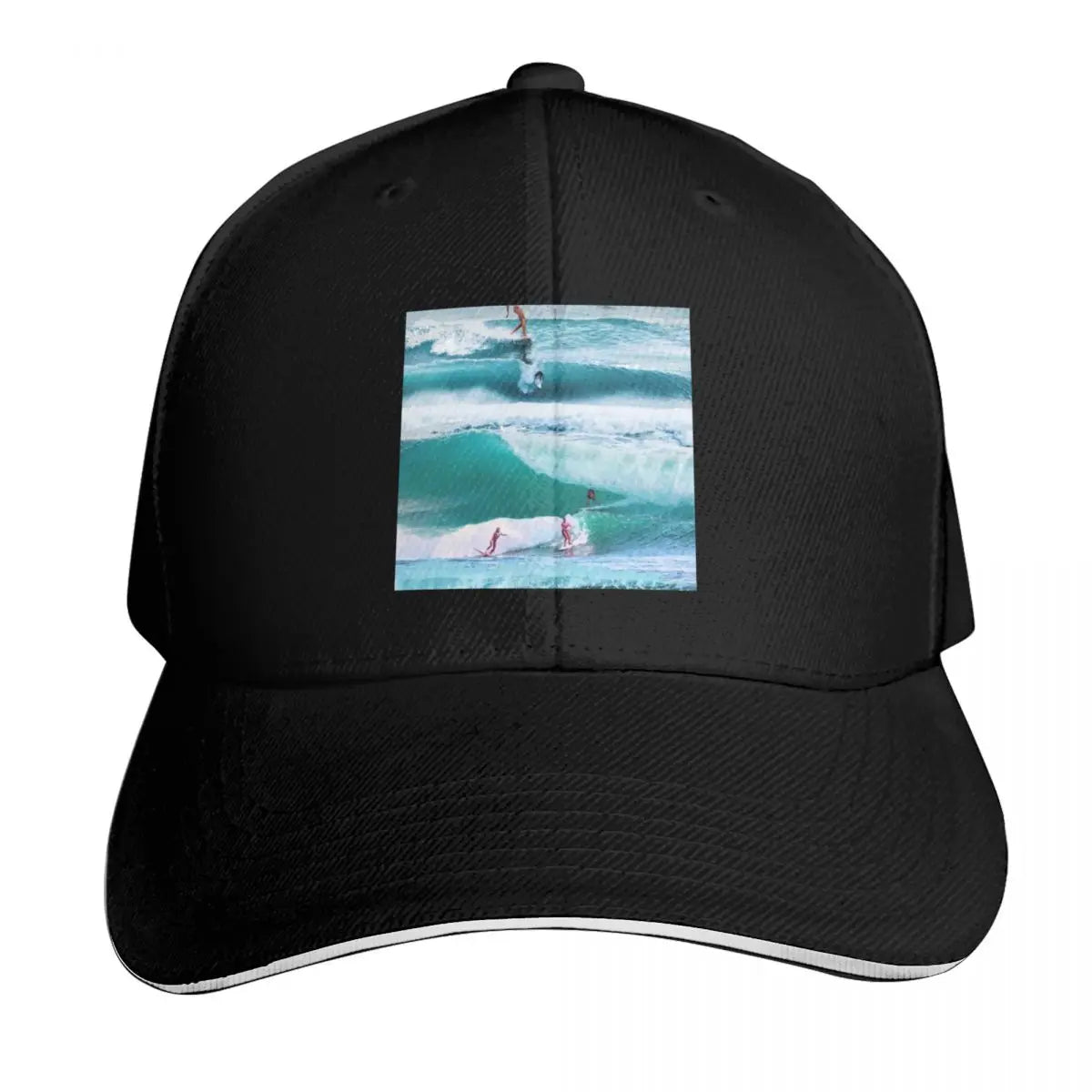 Happiness Comes In Waves Cotton Twill Baseball Cap