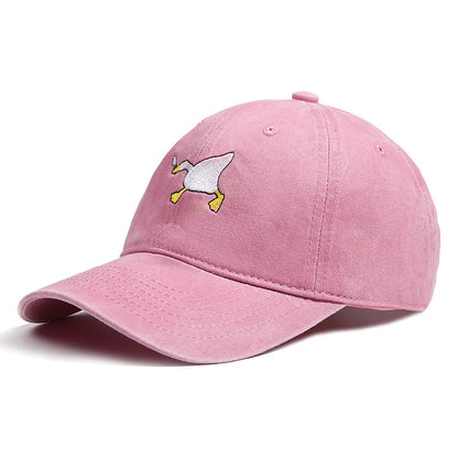 Goose Pattern Embroidered Casual Baseball Cap