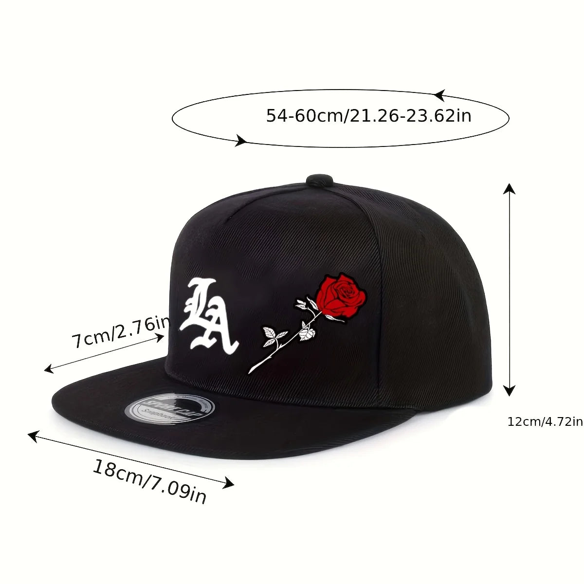 Breathable Soft Fabric Logo Snapback Cap