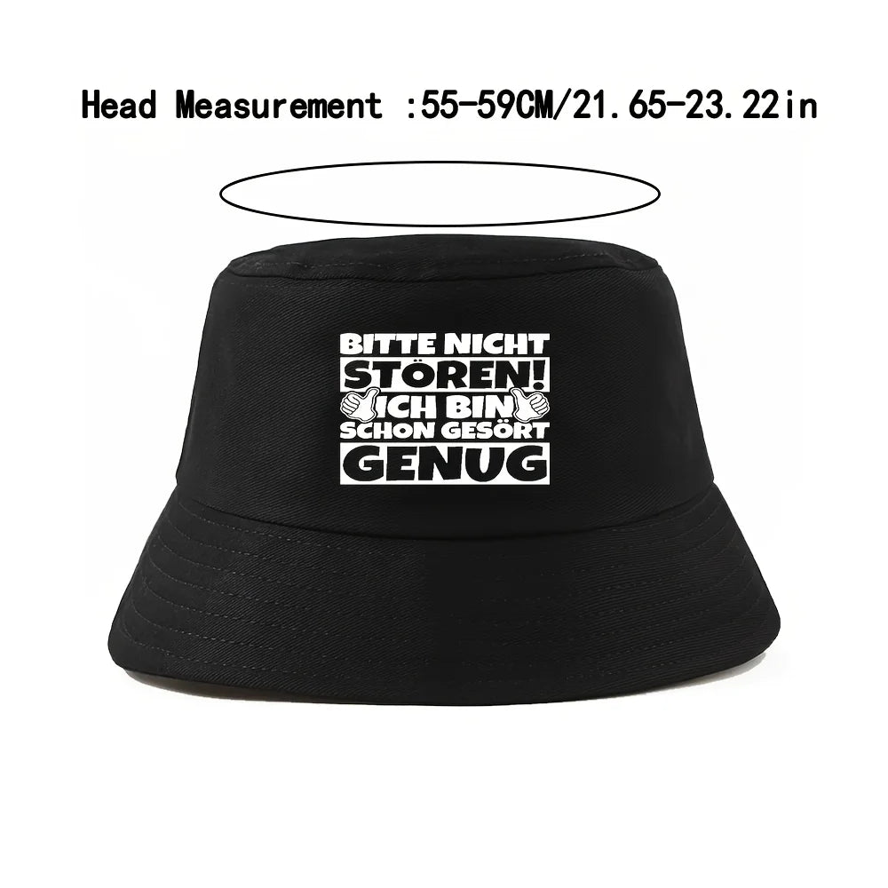 Thumbs Text Bold Packable Bucket Hat